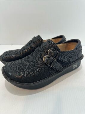 Alegria by PG Lite 39 Shoes Women’s Embossed Leather Clog All-431
